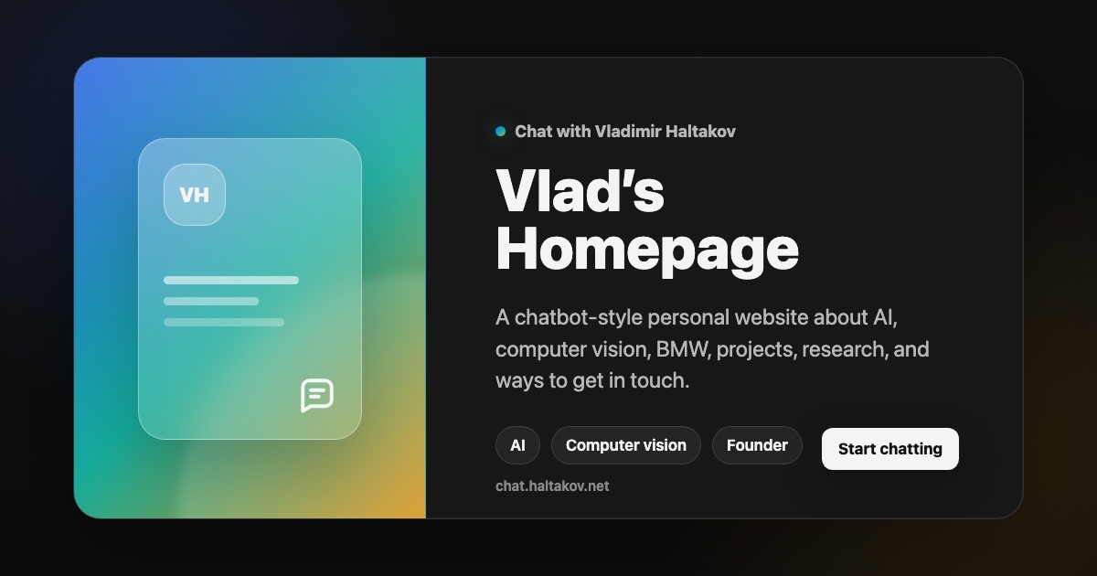 Vlad's Chatbot Page