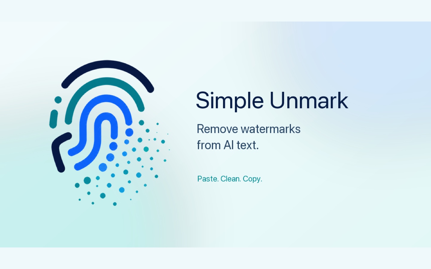 Simple Unmark, a tool for removing watermarks from AI text